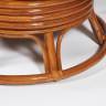 Кресло-качалка PAPASAN/ПАПАСАН w 23/01 B /с подушкой/ 115х78х104 см, Cognac (коньяк), ткань Оранжевый, С 23 Cognac (коньяк)