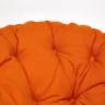 Кресло-качалка PAPASAN/ПАПАСАН w 23/01 B /с подушкой/ 115х78х104 см, Cognac (коньяк), ткань Оранжевый, С 23 Cognac (коньяк)