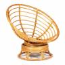 Кресло-качалка PAPASAN/ПАПАСАН w 23/01 B /с подушкой/ 115х78х104 см, Honey (мед), ткань Оранжевый, С 23 Honey (мед)