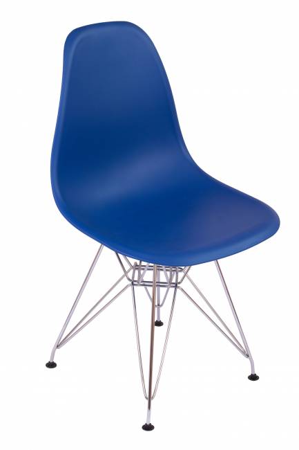 Стул Eames темно-синий, опора металл Стул Eames темно-синий, опора металл