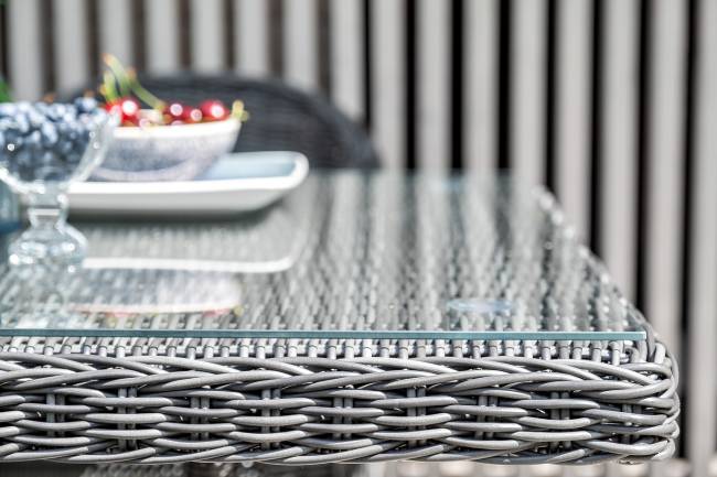 "Айриш" стол плетеный из искусственного ротанга, цвет графит "Айриш" стол плетеный из искусственного ротанга, цвет графит