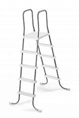 Лестница для бассейнов до 132см, 4 ступеньки, с площадкой
