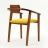 Стул-кресло Челси ПМ орех/жёлтый