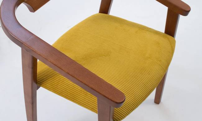 Стул-кресло Челси ПМ орех/жёлтый