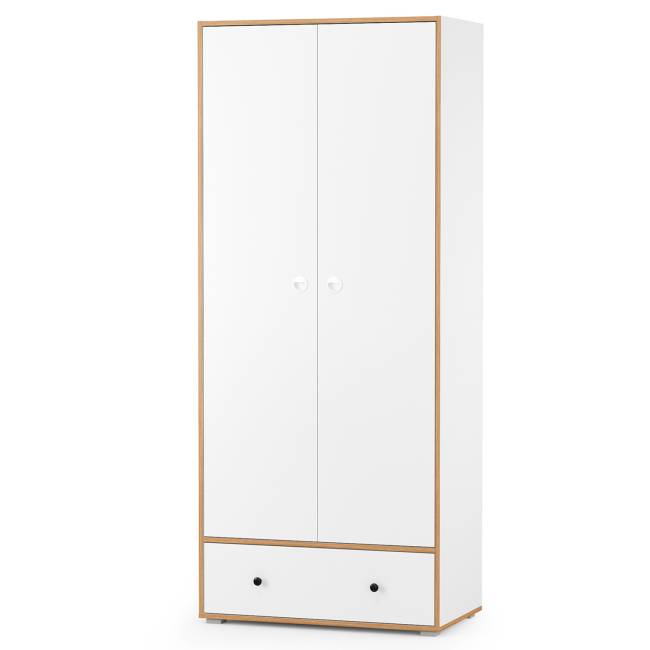 Мебель для детской комнаты для двоих детей Вуди № 30 цвет белый премиум/дуб крафт золотой