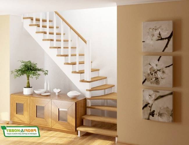 Деревянная лестница К-031м/1 Деревянная лестница К-031м/1