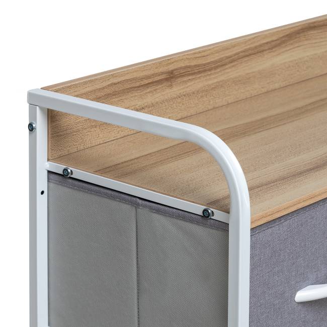 Комод Leset Ноа 9 ящиков Белый Светло-серый