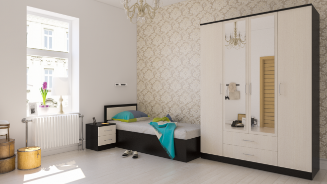 Тумба прикроватная Фиеста цвет венге/дуб лоредо Тумба прикроватная Фиеста цвет венге/дуб лоредо