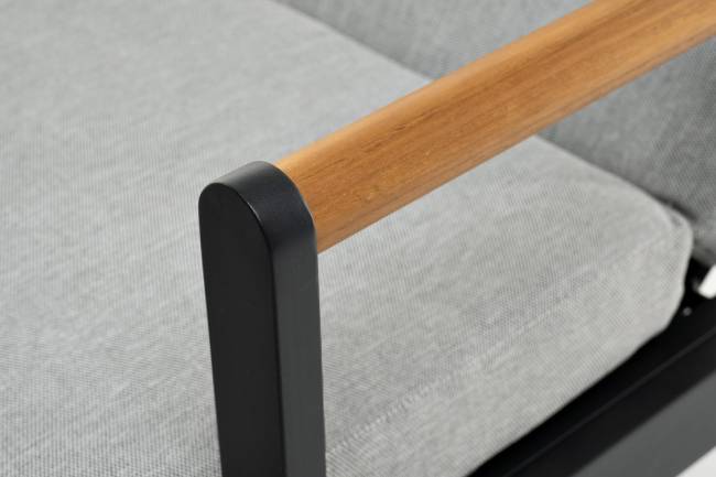 Шезлонг из алюминия МАЯ  темный графит