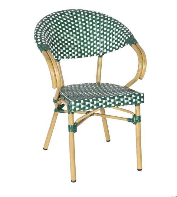 "Грас" плетеный стул из искусственного ротанга, цвет зеленый "Грас" плетеный стул из искусственного ротанга, цвет зеленый