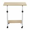 Стол многофункциональный на колесах, 60x40 см, «РОЛЛ», 2 ножки, регул.высота, мдф, металл, св. дерево, белый Стол многофункциональный на колесах, 60x40 см, «РОЛЛ», 2 ножки, регул.высота, мдф, металл, св. дерево, белый