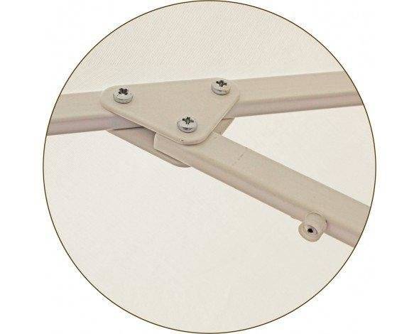 Зонт Митек D3 м круглый с воланом, алюминий, с подставкой