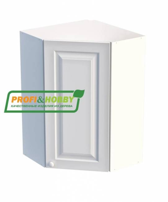 Шкаф навесной угловой 600 х 600 х 300 х 900 филенка, сосна, без покраски