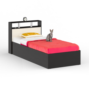 Кровать Камелия 900 цвет венге/дуб лоредо