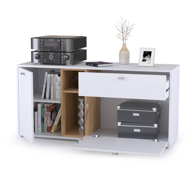 Тумба Бэль цвет дуб крафт золотой/белый премиум Тумба Бэль цвет дуб крафт золотой/белый премиум