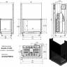 Топка AMELIA/P/BS/G, Г-образное стекло справа, гильотина