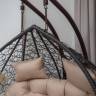 Подвесное двухместное кресло из искусственного ротанга "BUENO GRANDE", коричневый