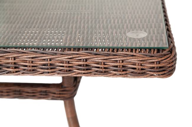 "Айриш" стол плетеный из искусственного ротанга, цвет коричневый "Айриш" стол плетеный из искусственного ротанга, цвет коричневый