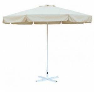 Зонт Митек D2,5 м круглый с воланом, стальной с подставкой