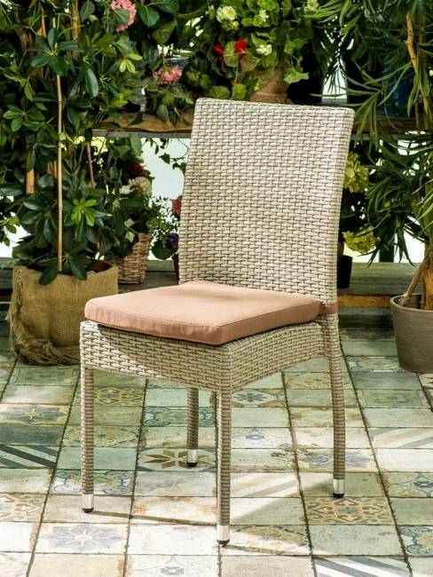 Плетеный стул ROME, банкетный, светло-коричневый