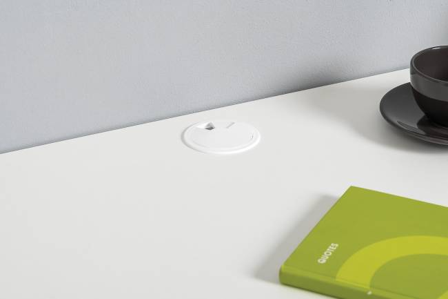 Два письменных стола и два комода Торонто цвет белый шагрень/стальной серый Два письменных стола и два комода Торонто цвет белый шагрень/стальной серый