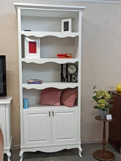 Стеллаж Малонн Ави с дверцами Белый