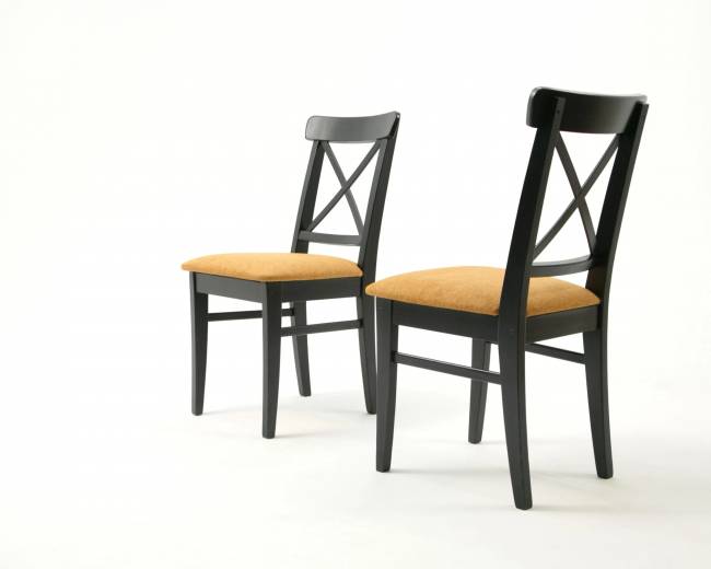 Стул Ингольф ПМ чёрный/карри