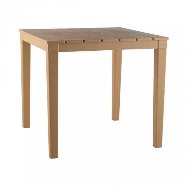 Стол пластиковый Прованс квадратный, бежевый