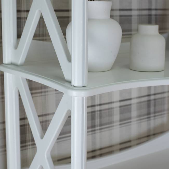 Этажерка Джульетта-4 широкая, молочный дуб Л Этажерка Джульетта-4 широкая, молочный дуб Л