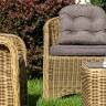 "Равенна" лаунж-зона из искусственного ротанга, цвет соломенный