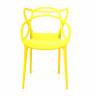 Стул Cat Chair (mod. 028) / 1 шт. в упаковке пластик, 54,5*56*84см, желтый, 037 желтый пластик