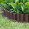 Бордюр для сада Palisada 4.05м 8шт. ц. коричневый