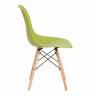 Стул CINDY (EAMES) (mod. 001) дерево бук/металл/сиденье пластик, 51x46x82см, оливковый 66012 (Комплект из 4 шт.) оливковый 66012 дерево бук/металл/сиденье пластик