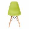 Стул CINDY (EAMES) (mod. 001) дерево бук/металл/сиденье пластик, 51x46x82см, оливковый 66012 (Комплект из 4 шт.) оливковый 66012 дерево бук/металл/сиденье пластик