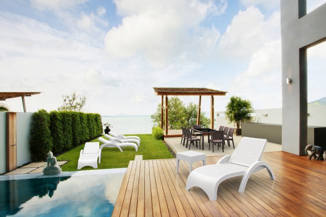 Столик плетеный для шезлонга GT 1009 белый 450х450х450 мм Столик плетеный для шезлонга GT 1009 белый 450х450х450 мм