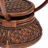 Столик кофейный Andrea ротанг, D60х50см, Pecan Washed (античн. орех) Pecan Washed (античн. орех) ротанг