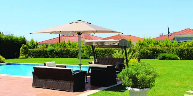 Зонт профессиональный 4х4 м Lux Telescopic Manuel 4000х4000 мм Зонт профессиональный 4х4 м Lux Telescopic Manuel 4000х4000 мм