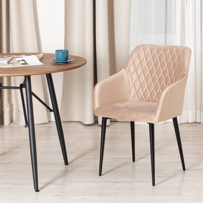 Кресло BREMO (mod. 708) ткань/металл, 58х55х83 см, высота до сиденья 48 см, бежевый barkhat 5/черный (Комплект из 4 шт.) бежевый ткань/металл Кресло BREMO (mod. 708) ткань/металл, 58х55х83 см, высота до сиденья 48 см, бежевый barkhat 5/черный (Комплект из 4 шт.) бежевый ткань/металл