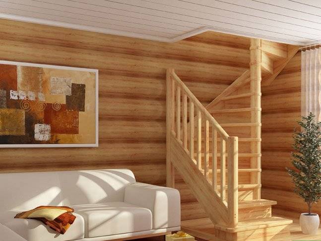 Деревянная лестница ЛС-05м под покраску Деревянная лестница ЛС-05м под покраску