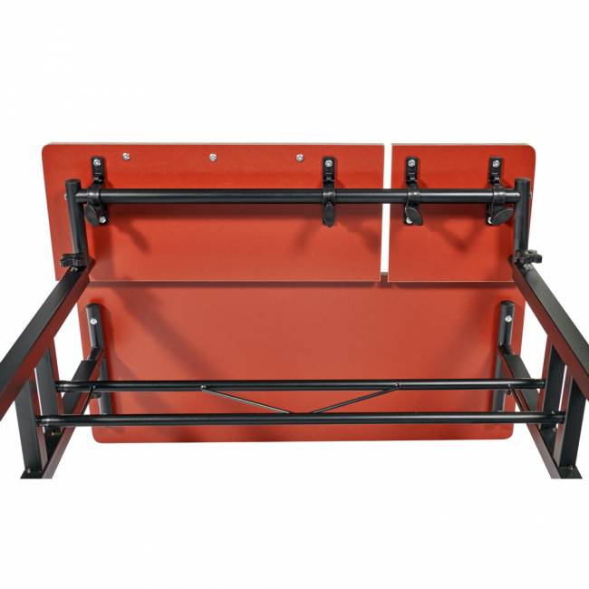 Стол многофункциональный Shuttle 80х58х80-130см, темное дерево, чёрный Стол многофункциональный Shuttle 80х58х80-130см, темное дерево, чёрный