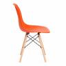 Стул CINDY (EAMES) (mod. 001) дерево бук/металл/сиденье пластик, 51x46x82см, оранжевый/orange (Комплект из 4 шт.) оранжевый/orange дерево бук/металл/сиденье пластик