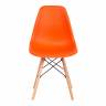 Стул CINDY (EAMES) (mod. 001) дерево бук/металл/сиденье пластик, 51x46x82см, оранжевый/orange (Комплект из 4 шт.) оранжевый/orange дерево бук/металл/сиденье пластик