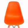 Стул CINDY (EAMES) (mod. 001) дерево бук/металл/сиденье пластик, 51x46x82см, оранжевый/orange (Комплект из 4 шт.) оранжевый/orange дерево бук/металл/сиденье пластик