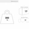 Шезлонг-лежак пластиковый Slim бежевый 1800х720х700 мм