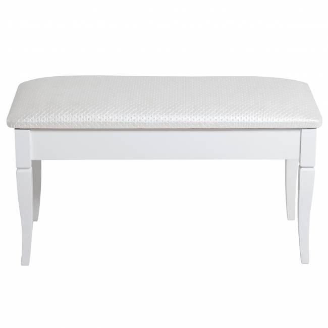 Банкетка Вивальди М с ящиком белый, ткань экокожа белый Банкетка Вивальди М с ящиком белый, ткань экокожа белый