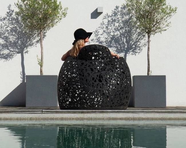 Базальтовое кресло "Stellar Chair", Черное