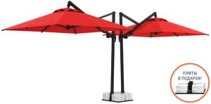 Зонт профессиональный двухкупольный 7.5х3 м Banana Plus Double 7500х3000 мм
