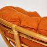 Кресло PAPASAN/ПАПАСАН 23/01 W  /с подушкой/ диаметр подушки 122 см, 115х101х104 см, Honey (мед), ткань Оранжевый, С 23