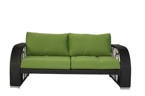 Комплект для отдыха "Вена", из искусственного ротанга, 1+1+2, черный, белый