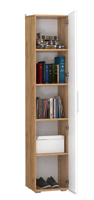 Пенал Альба цвет дуб крафт золотой/белый премиум